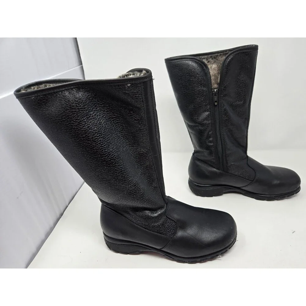 TOE WARMERS WOMEN'S T08668 SHELTER BLACK WATERPROOF MID-CALF BOOTS SIZE 7WW